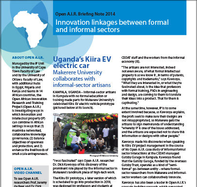 Innovation Linkages between Formal and Informal Sectors