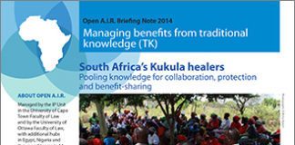 Managing Benefits from Traditional Knowledge (TK)