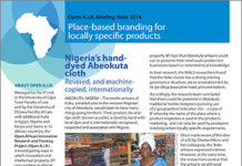 Place-Based Branding for Locally Specific Products