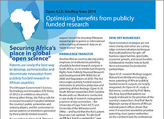 Optimising Benefits from Publicly Funded Research