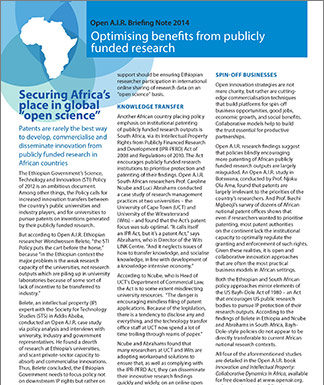 Optimising Benefits from Publicly Funded Research