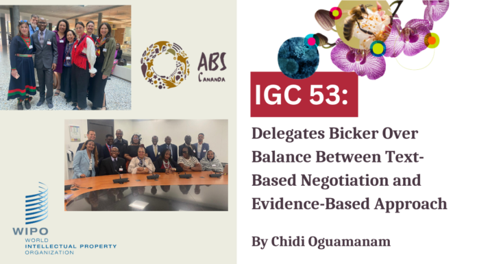 IGC 53: DELEGATES BICKER OVER BALANCE BETWEEN TEXT-BASED NEGOTIATION AND EVIDENCE-BASED APPROACH