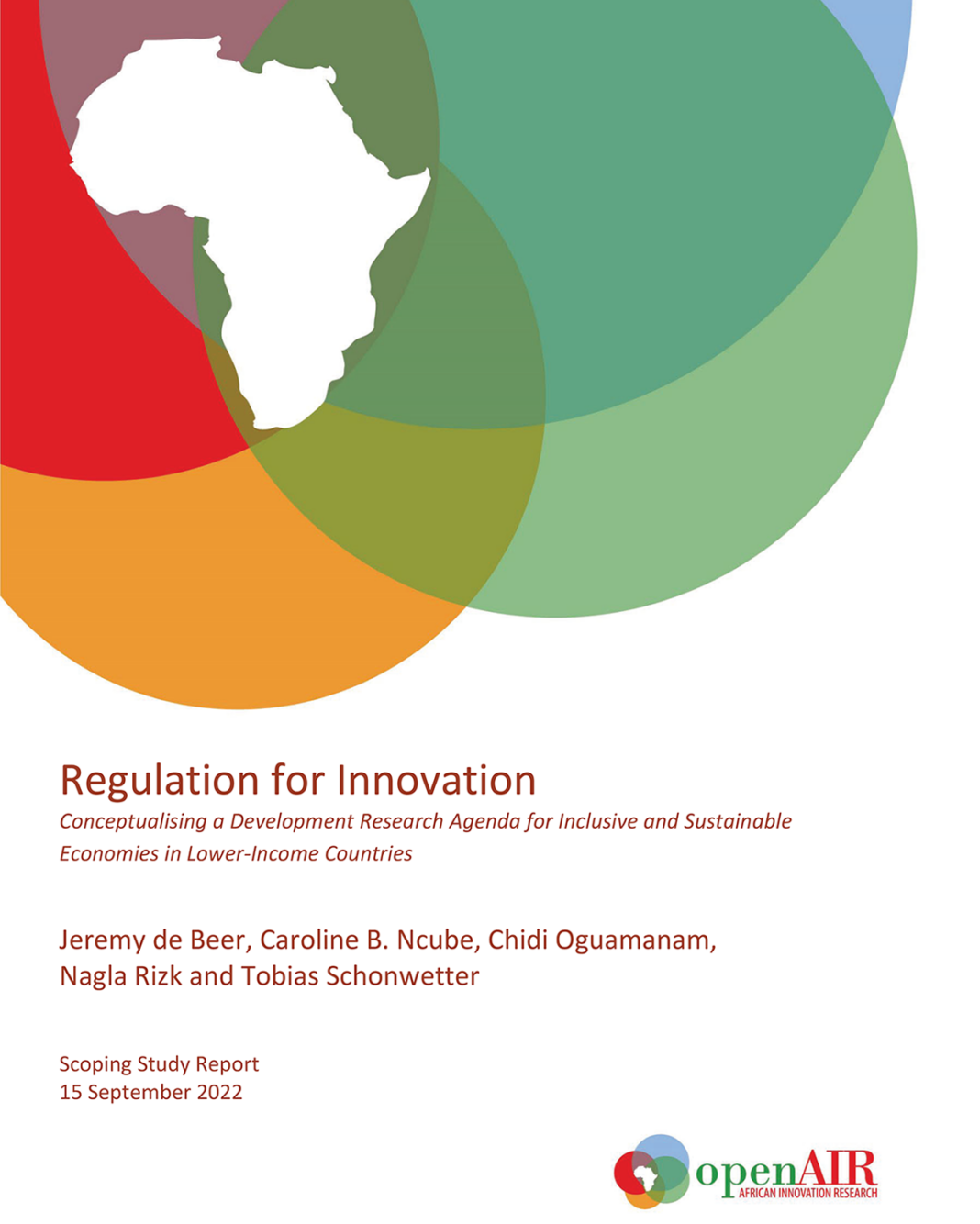 Regulation for Innovation cover - 1201 x 1500